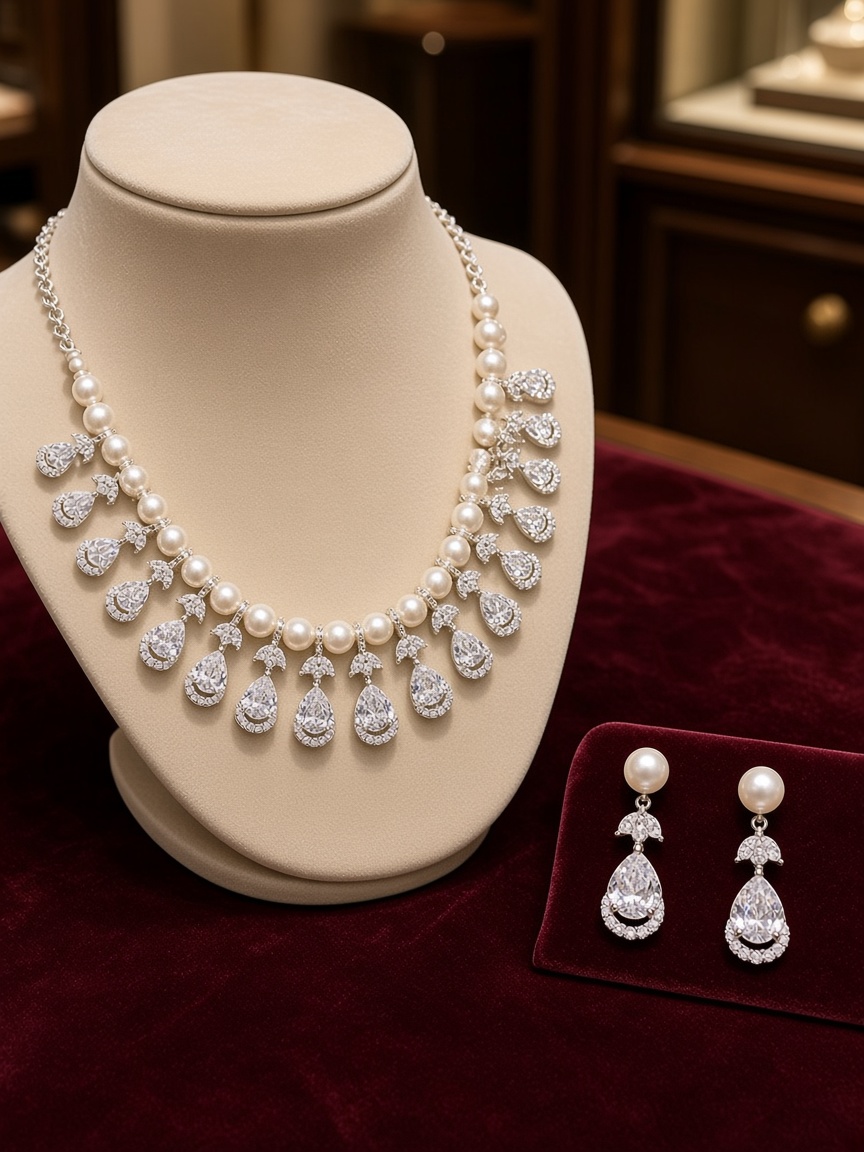 Crystal Pearl Set